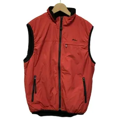 【中古】　L.L.Bean　フリースベスト　ハイネック　フルジップ　無地　ワンポイント　刺しゅう　アウトドア　古着　/1152
