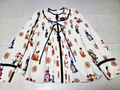 y2k❤️ 花とギター 激レア 歴代リカちゃん ロゴ 総柄 ブルゾン - メルカリ