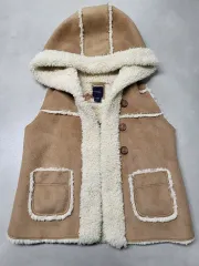GAP ベイビー フード ベスト ブラウン スウェード (5T)