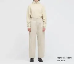 タグ新品 UNIQLO U ユニクロユー コットンツイルパンツ 58cm