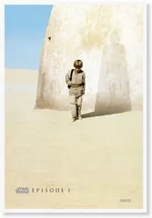 【フレーム付-白-】 映画ポスター スターウォーズ エピソード1 ファントムメナス STAR WARS A3サイズ US版 mi1のサムネイル