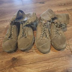 90s archive brown leather boots camo - メルカリ