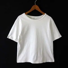 オペークドットクリップ OPAQUE.CLIP Tシャツ カットソー クルーネック コットン 半袖 M 38 オフ白