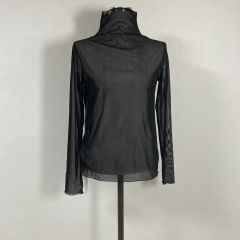 値下げGUIDO VERAシースルー黒クロップドシャツ - メルカリ