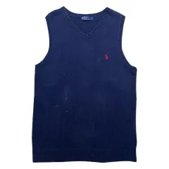 POLO RALPH LAUREN(ポロラルフローレン) ネイビー COLOR Vネック ニット BEST L