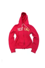 HOLLISTER ピンク 起毛 ジップアップ WHOODIE women M