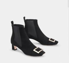 Roger Vivier ブラック アンクルブーツ 40 - メルカリ
