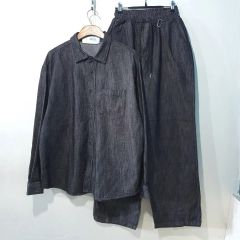 ノーアイディーNOIDテンセルデニムセットアップ上下Gジャントラウザー
