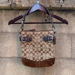 美品】COACH ソーホー パッチワーク Y2K 茶 パイソン型押し - メルカリ