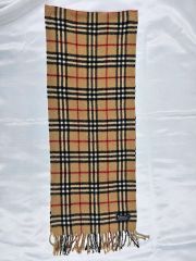 BURBERRY カシミヤ100% マフラー スコットランド製 - メルカリ