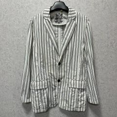 ANEI ストライプ ダブルブレスト テーラードジャケット size2 | Mercari
