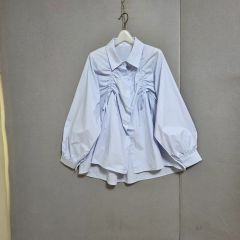 Jancidium 長袖 パフスリーブシャツ ライトブルー - メルカリ