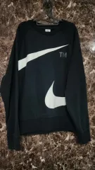 ナイキ BIG スウッシュ ブラック スウェット Tシャツ 105