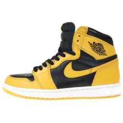 NIKE (ナイキ) AIR JORDAN 1 RETRO HIGH OG POLLEN エアジョーダン レトロ パラン ハイカットスニーカー イエロー/ブラック US9/27cm 555088-701