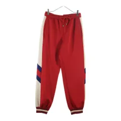 GUCCI (グッチ) Neoprene Track Webbed Pant サイドロゴ トラックパンツ レッド 715190 XJETHのサムネイル