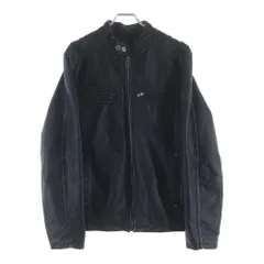 GUESS (ゲス) シングルライダースジャケット 牛革 ブラックのサムネイル