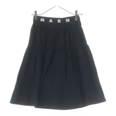 MARNI (マルニ) 22AW ウエストロゴ 切替ロングスカート ブラック キッズ M00514 M00MG 0M900のサムネイル