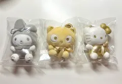 サンリオ hello kitty(ハローキティ) チョコ キャット My Melody(マイメロディ) GOLD SILVER キーホルダー 13cm