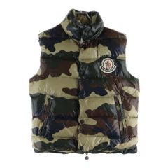 MONCLER 迷彩柄 フード付きダウンベスト 2 - メルカリ