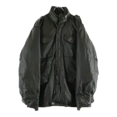 A BATHING APE (アベイシングエイプ) OLD 初期タグ カウレザー 牛革 M65 中綿 ミリタリージャケット カーキのサムネイル