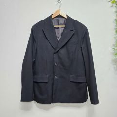 極美品 DESCENTE デサント ダブル テーラードジャケット 近年モデル 黒