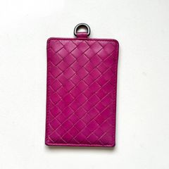 BOTTEGA VENETA イントレチャート IDカードケース ピンク - メルカリ