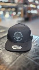HARLEY-DAVIDSON ブラックキャップ 帽子 バイク フラットバイザー 