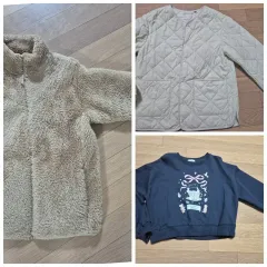 ユニクロ フリース ダウン Tシャツ (160)のサムネイル