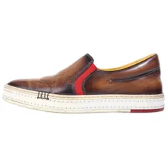 Berluti (ベルルッティ) PLAYTIME プレイタイム カリグラフィ スクリットレザー スリッポン ローカットシューズ ブラウンのサムネイル