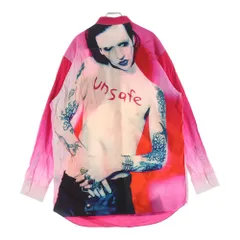 VETEMENTS (ヴェトモン) 18AW MARILYN MANSON マリリン マンソン コットン 長袖シャツ ピンク UAH19SH301のサムネイル