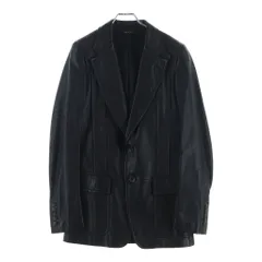 GUCCI (グッチ) レザージャケット ブラック キュプラ 46のサムネイル
