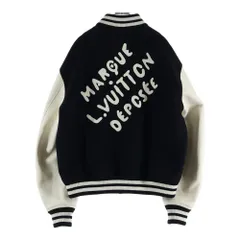 LOUIS VUITTON (ルイヴィトン) 24SS ファレル バーシティ アームレザー スタジャン ジャケット ウール ブラック#52 RM241 BQV HQL70Eのサムネイル