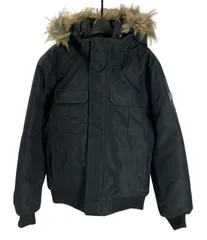 AIGLE エーグル 透湿防水ロッキーフィールド MTD ジャケット ブルゾン アウター フェイクファー 黒 ブラック Mのサムネイル