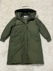 THE NORTH FACE ザノースフェイス カーキ色 ロング ダウンジャケット フードファー ダウン マウンテンダウンジャケット