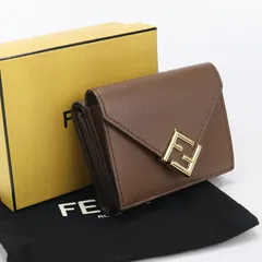 FENDI フェンディ FFダイヤモンド 8M0480 三つ折り財布 レザー【中古】 レディース