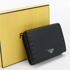 FENDI フェンディ コインケース付き  セレリア 7M0280 AP3B F0GXN 三つ折り財布 カーフ【中古】 メンズ