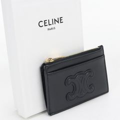 CELINE 】ジップ付きカードホルダー/ソフトピーチ - メルカリ