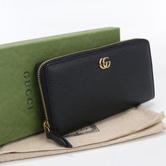 GUCCI グッチ GGマーモント 456117 長財布ラウンドファスナー レザー