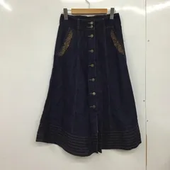 axes femme アクシーズファム スカート ロングスカート デニム 刺繍