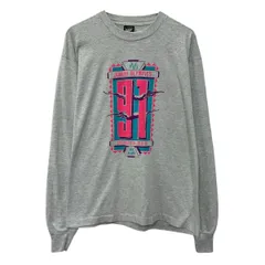 80s USA製 SCREEN STARS 長袖 プリントTシャツ XL グレー スクリーンスターズ プルオーバー 80年代 ビッグプリント 春物 a804-6555