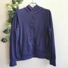 美品✨ パーカー ユニクロ UNIQLO エアリズム AIRism ジップアップ フルジップ 長袖 UVカット ドライ素材 速乾 軽量 ストレッチ スポーツウェア トレーニング ウォーキング ランニング 羽織り 春服 夏服 秋服 シンプル ベーシック