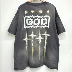 【フォーサムワン×セントマイケル FORSOMEONE×SAINT Mxxxxxx】GODプリントTシャツ SM-A23-0000-C09 XLサイズ ブラックのサムネイル