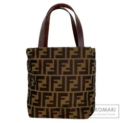 FENDI フェンディ ズッカ柄 ハンドバッグ キャンバス レディース [中古]