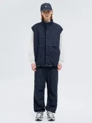 M nanamica (ナナミカ) X BEAKER (ビイカー) インシュレーション ベスト ID Indigo 25SSのサムネイル