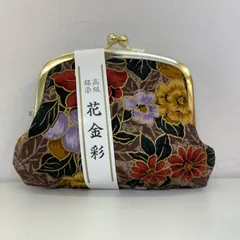 〇高級銘染 花金彩 がま口 財布