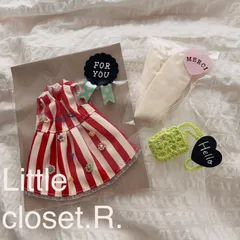 【Little closet.R.】handmade22㎝ドールサイズミニワンピ＋α