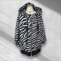 希少】ノゾミイシグロ ロングパーカー ワッペン ボーダー バイカラー M 