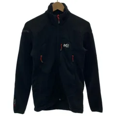 【中古】　MILLET　フリース　ジャケット　ハイネック　フルジップ　無地　ワンポイント　アウトドア　古着　/1152