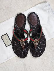 GUCCI【トム・フォード最終期】レザーサンダル グッチ【デッドストック