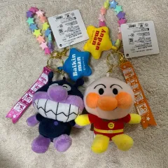 (正規品)アンパンマン ばいきんまん ぬいぐるみ キーリング セット